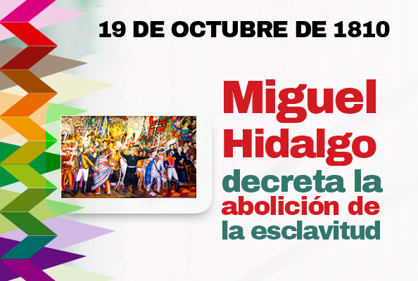 19 de octubre de 1810. Miguel Hidalgo decreta la abolición de la esclavitud.