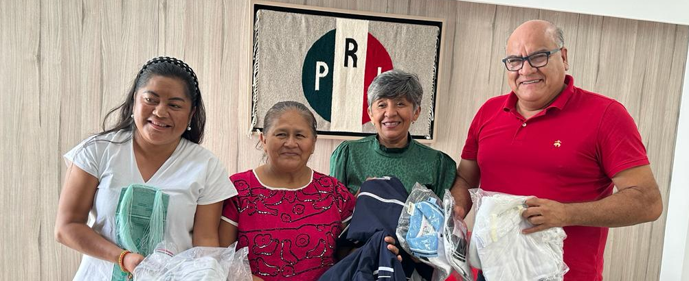 Apoya PRI estatal a familias  de la mazateca y Oaxaca de Juárez