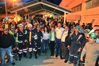 VISITA TELLO A MINEROS DE FRESNILLO, SE COMPROMETE A IMPULSAR LA GENERACIÓN DE EMPLEOS DIGNOS EN ESTA INDU...