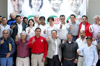 RECIBEN CANDIDATOS DE ZACATECAS PRIMERO, RESPALDO DE LÍDERES DE ORGANIZACIONES DE TRABAJADORES