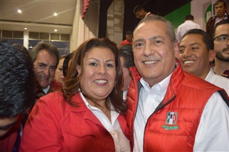 NORMA ESPARZA RECONOCE EN MANLIO FABIO BELTRONES RIVERA SU ACTUAR COMO UN GRAN LÍDER