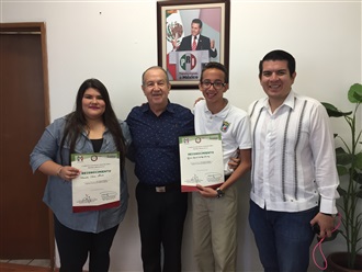 MARCELA ARCE DAVIS Y JULIÁN ORTEGA SÁNCHEZ GANADORES DE  CÍRCULOS DE DEBATE QUE ORGANIZA EL ICADEP