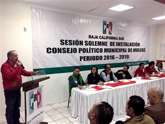 HAY NUEVO CONSEJO POLÍTICO MUNICIPAL DEL PRI EN MULEGÉ