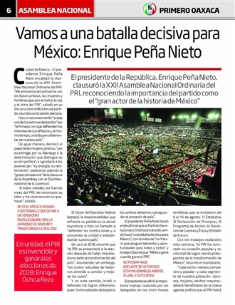 VISITA NUESTRA REVISTA PRIMERO OAXACA