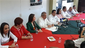 PRESENTAN A NUEVO DELEGADO DEL CEN EN NAYARIT, JOSÉ MARCO ANTONIO OLVERA ACEVEDO