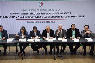 SE INSTALÓ LA COMISIÓN QUE RECIBIRÁ LAS SOLICITUDES DE REGISTRO DE FÓRMULAS A LA DIRIGENCIA NACIONAL DEL PRI