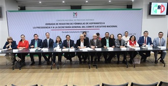 RECIBE PRI SOLICITUDES DE REGISTRO DE ASPIRANTES A DIRIGENCIA NACIONAL