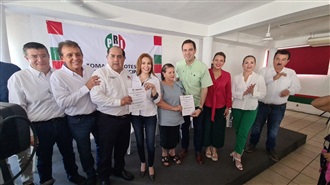 EN MAZATLÁN, JOSÉ LUIS ARREOLA Y SONIA CRUZ, A LA DIRIGENCIA MUNICIPAL DEL PRI.