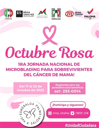 PRI ESTATAL Y CNOP SINALOA, INVITAN A JORNADA NACIONAL DE APLICACIÓN DE MICROBLADING PARA SOBREVIVIENTES D...