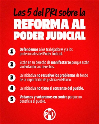 COMO LOS DIPUTADOS DEL PRI, EN EL SENADO VOTAREMOS EN CONTRA DE REFORMA JUDICIAL: ALEJANDRO MORENO