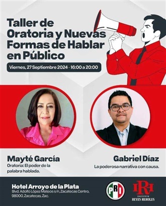 EL PRI Y EL INSTITUTO REYES HEROLES IMPARTIRÁN TALLER SOBRE ORATORIA