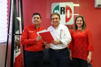 CÉSAR EMILIANO GERARDO LUGO Y LILIANA CÁRDENAS VALENZUELA, NUEVOS DIRIGENTES ESTATALES DEL PRI SINALOA.