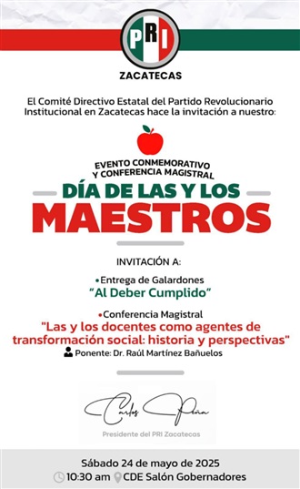 APOYO TOTAL DEL PRI A DEMANDAS DE MAESTROS ACTIVOS Y PENSIONADOS