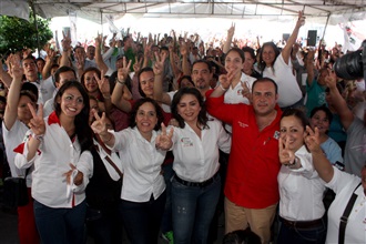 LA SECRETARIA GENERAL DEL CEN DEL PRI ENCABEZÓ EVENTO MULTITUDINARIO EN EL DISTRITO 02