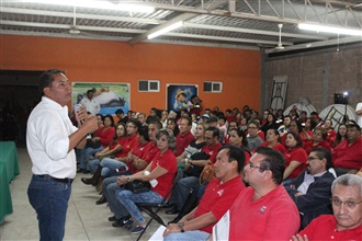 SUMEMOS VOLUNTADES Y LOS ESFUERZOS DEL SECTOR OBRERO: GOYO