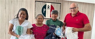 Apoya PRI estatal a familias  de la mazateca y Oaxaca de Juárez width=