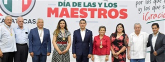 RECONOCE EL PRI A EXSECRETARIOS DE EDUCACIÓN Y FESTEJA A MAESTRAS Y MAESTROS width=